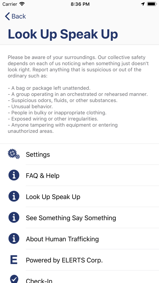#3. Look Up Speak Up (iOS) 由: ELERTS Corp