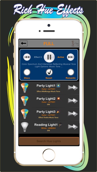 Dancing Bluetooth Light iPhone screenshot 5 - Entertainment app