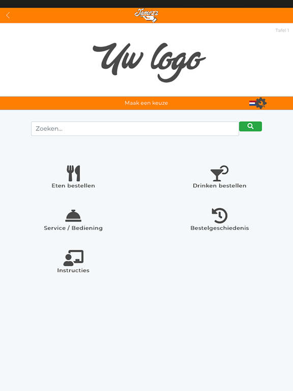 Jamezz iPad screenshot 1 - Food & Drink app