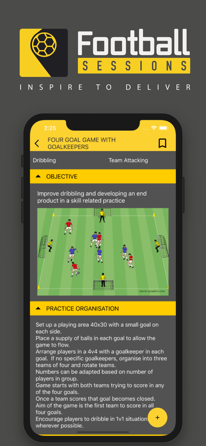 Football Sessions - Coach screenshot 1