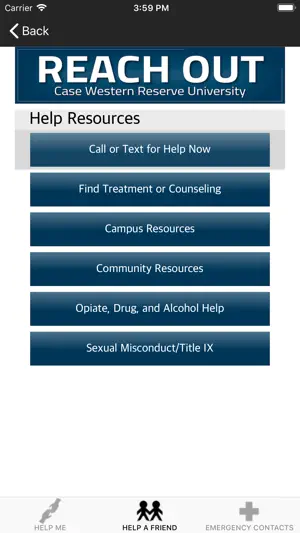 Case Western Reserve Reach Out screenshot 3