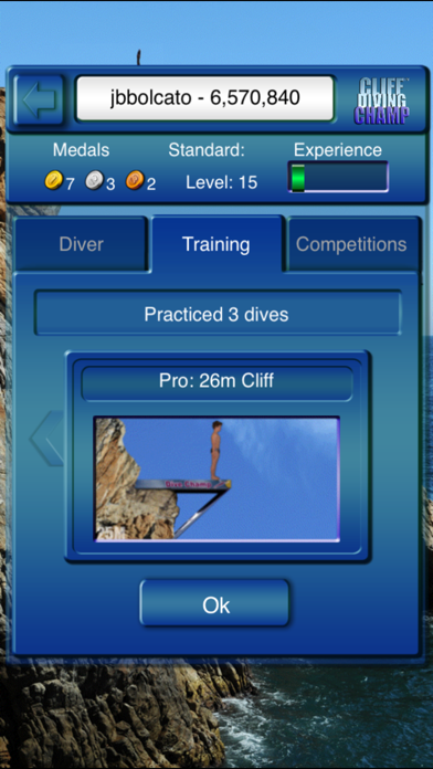 Cliff Diving Champ screenshot 3