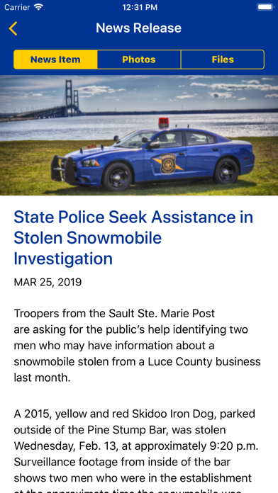 Michigan State Police screenshot 2