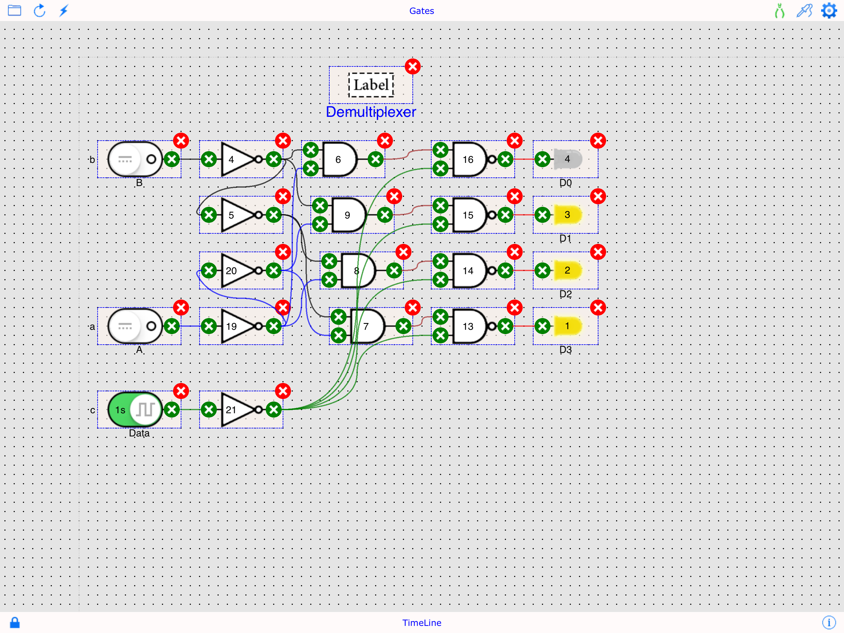 Digital Gate Circuit Simulator