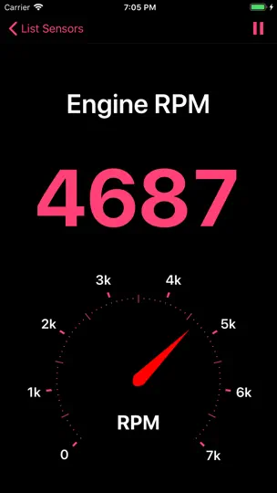 Captura de pantalla de OBD For Nissan en iPhone 3