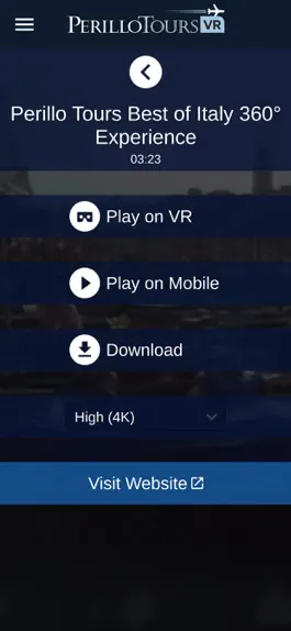 Game screenshot Perillo Tours VR hack
