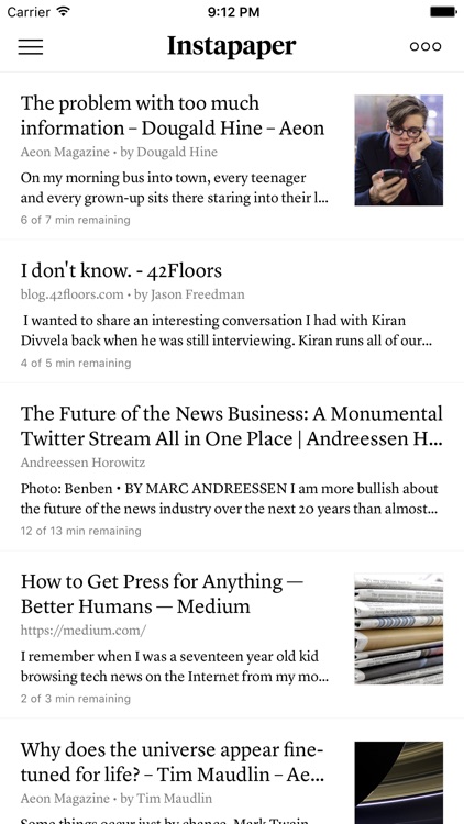 Instapaper screenshot-0