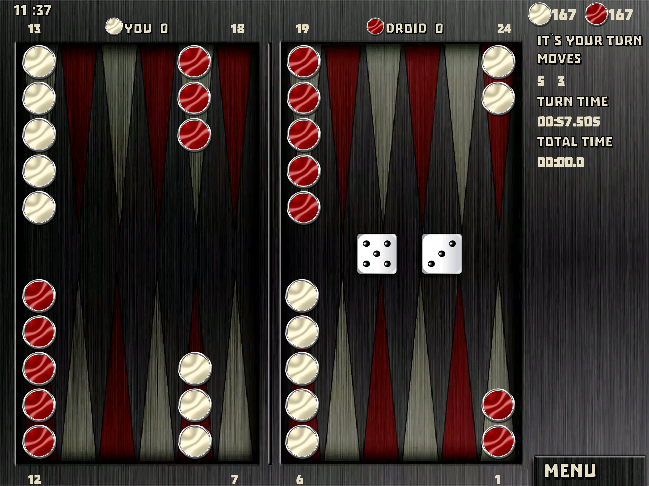 Backgammon 16 Games