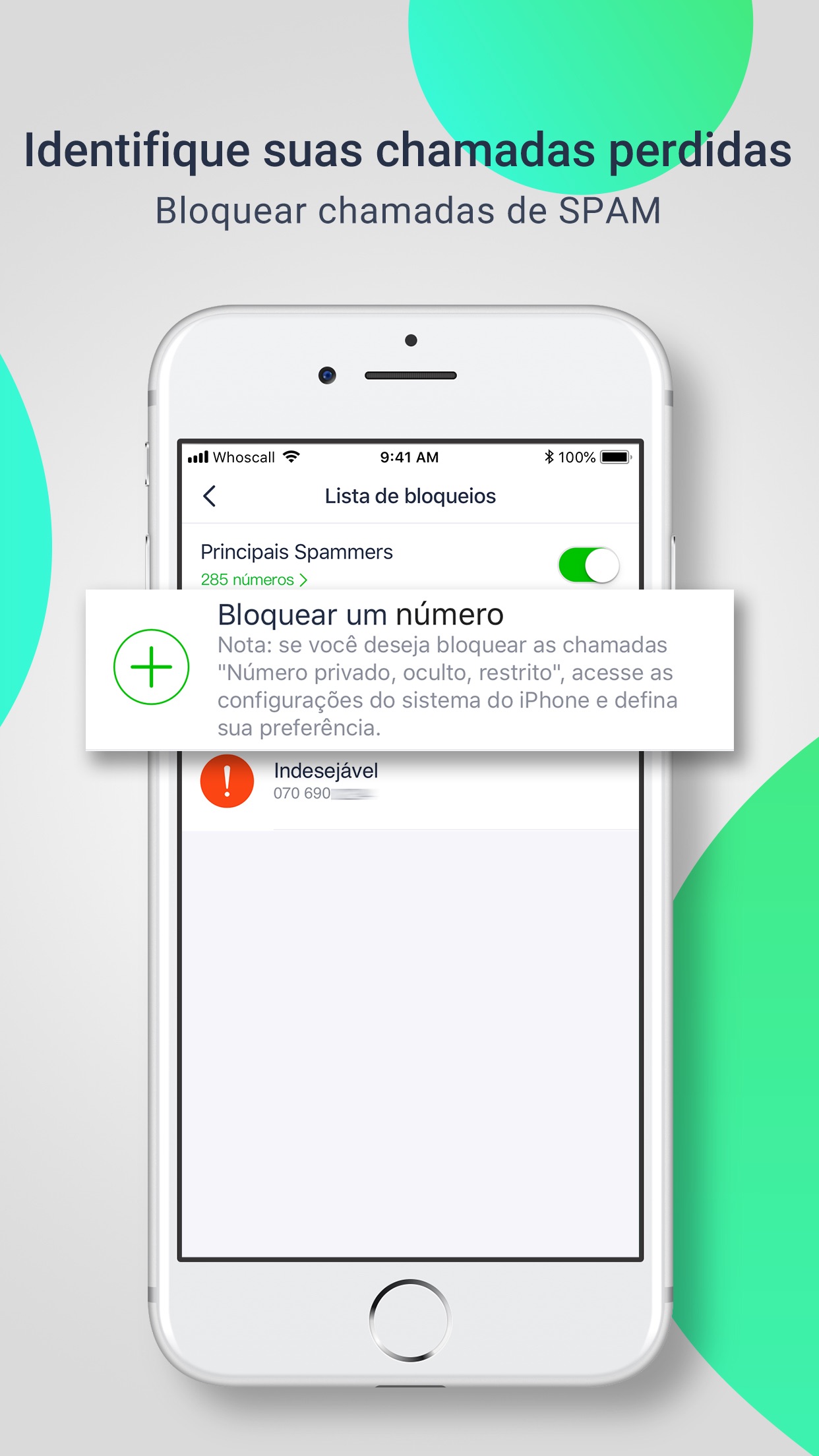 Screenshot do app Whoscall Quem Chama
