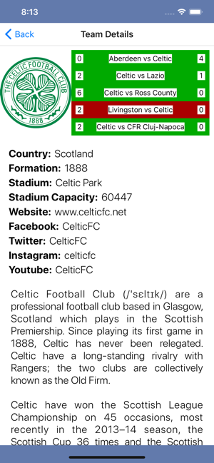 InfoLeague - Scottish Premier(圖5)-速報App