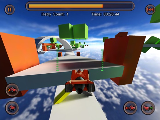 Jet Car Stunts Lite iPad app afbeelding 2