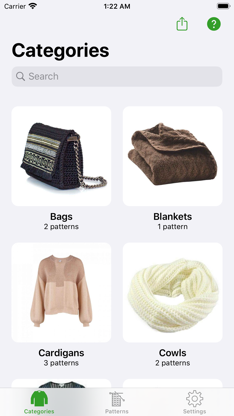 Knitting Patterns Lite screenshot 1