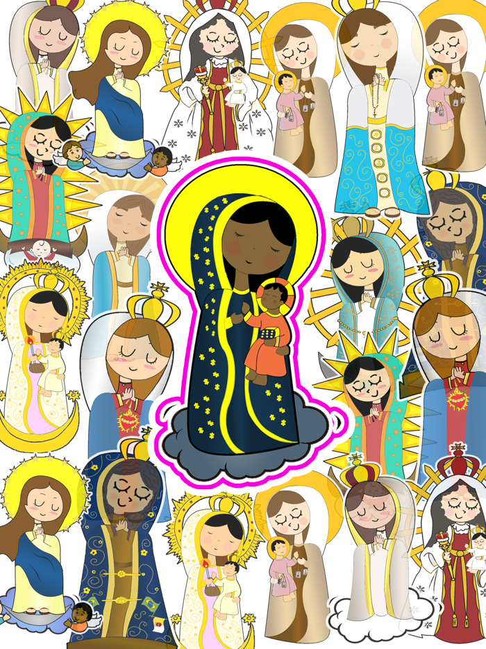 Virgin Mary Stickers