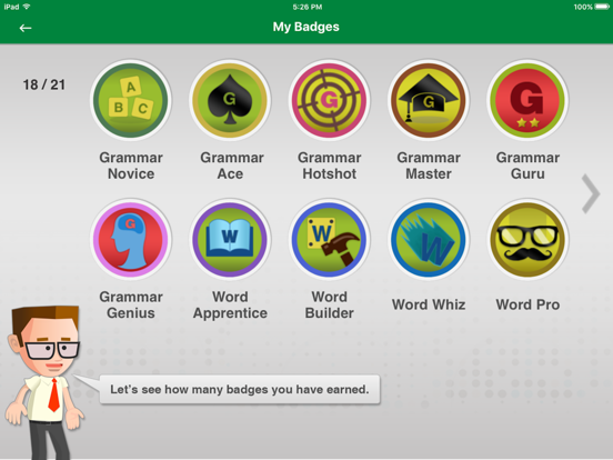 Johnny Grammar Word Challenge iPad app afbeelding 4