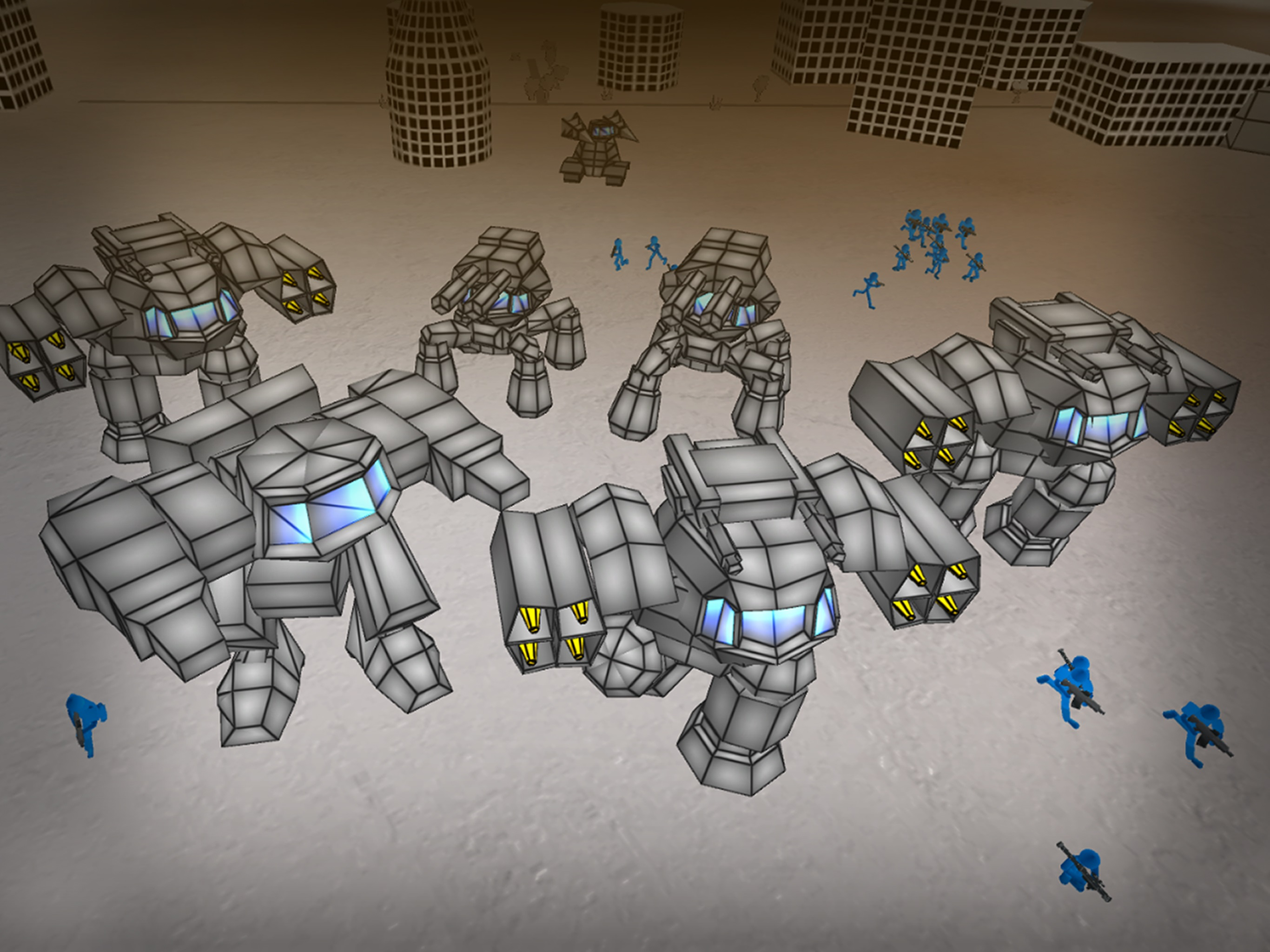 Stickman Mech War Simulator