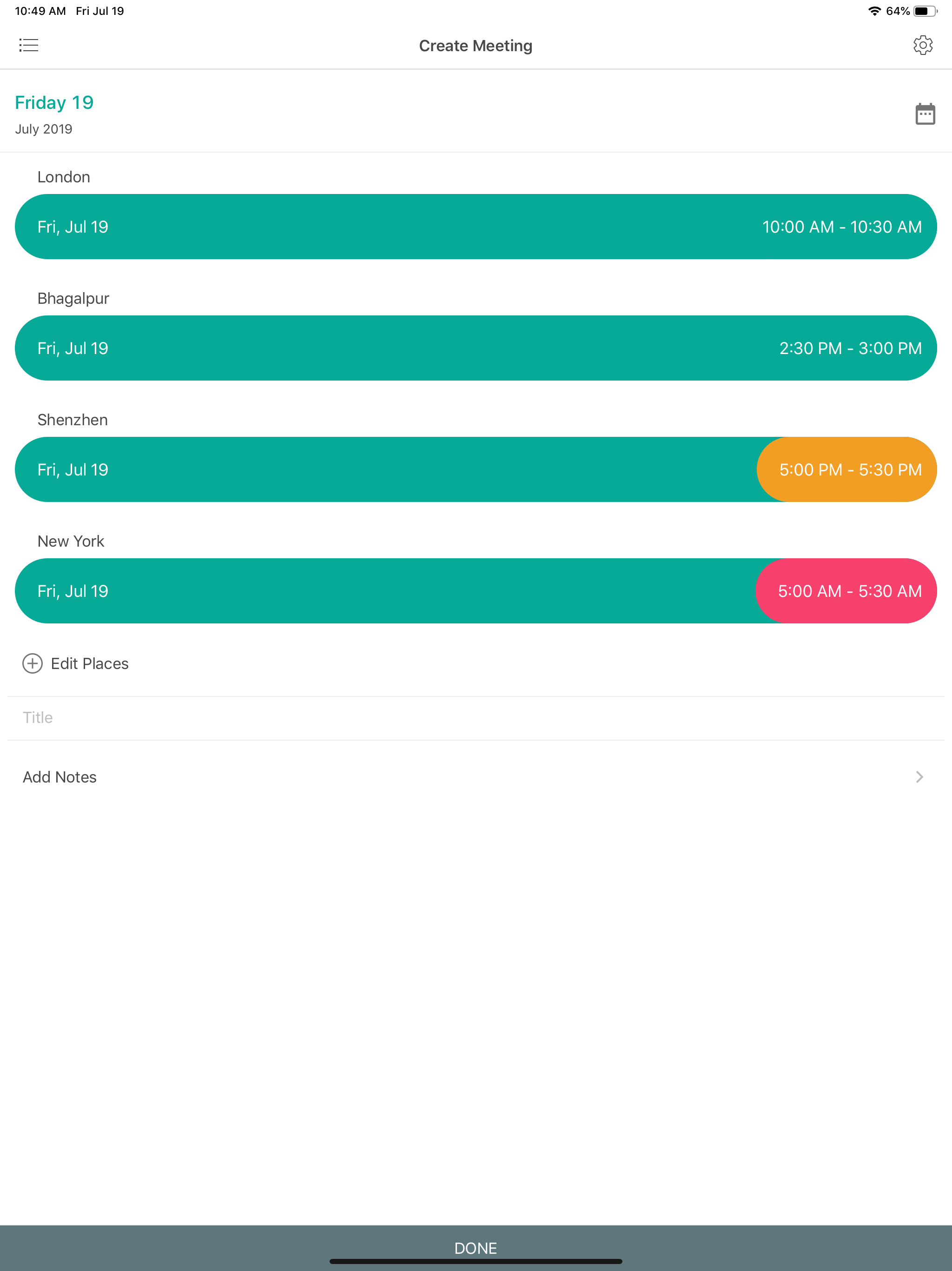 Meeting Planner by timeanddate