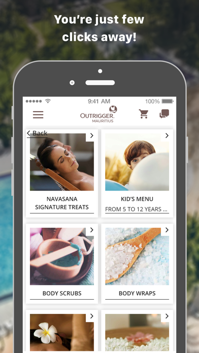 Outrigger Mauritius iPhone screenshot
