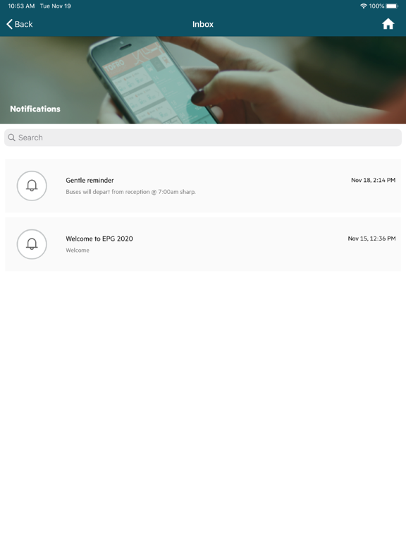 Electronic Program Guide iPad screenshot