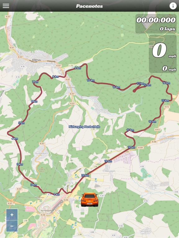 Screenshot #4 pour Nordschleife Pacenotes