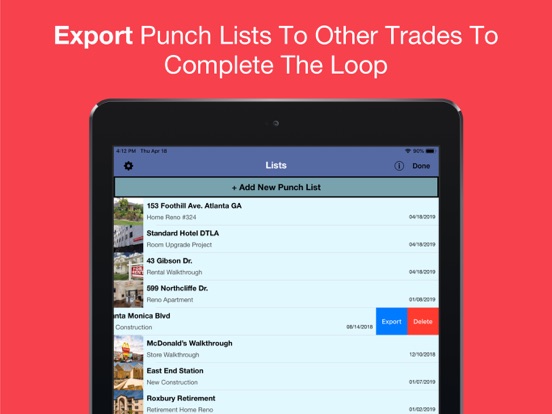 Punch List & Site Audit Report iPad screenshot 5 - Productivity app
