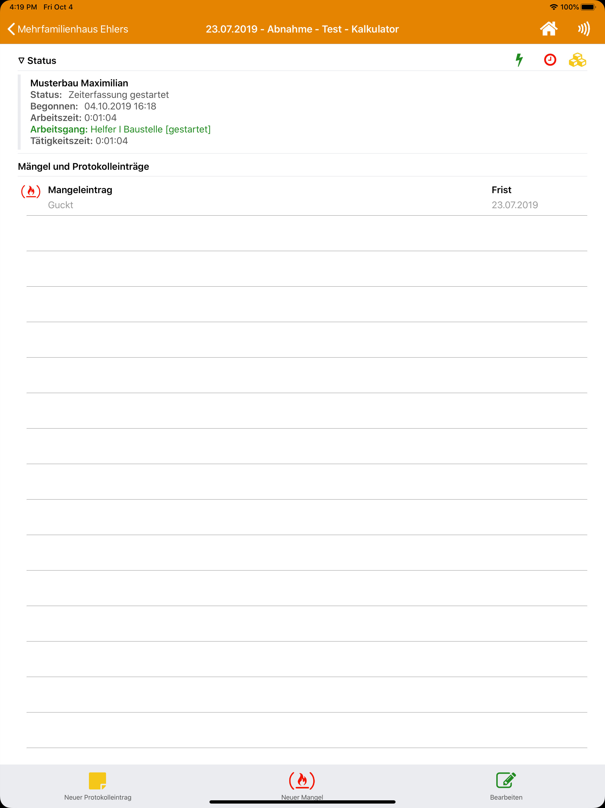 Baustellenportal screenshot 8