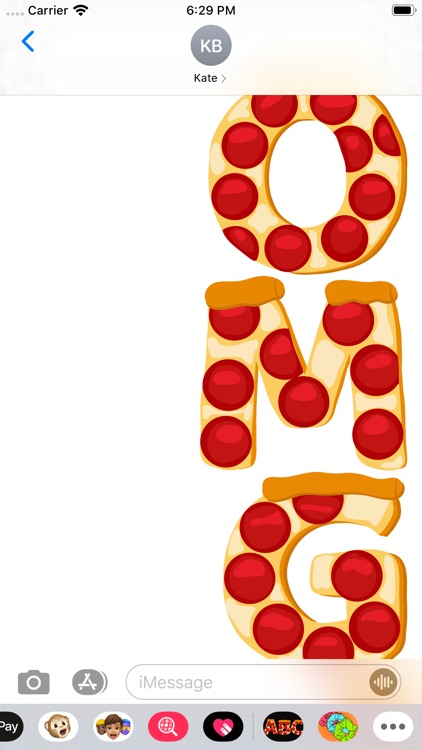 Pizza Alphabet Sticker Pack screenshot-3