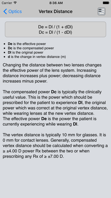 Optics Clinical Calculatorのおすすめ画像5