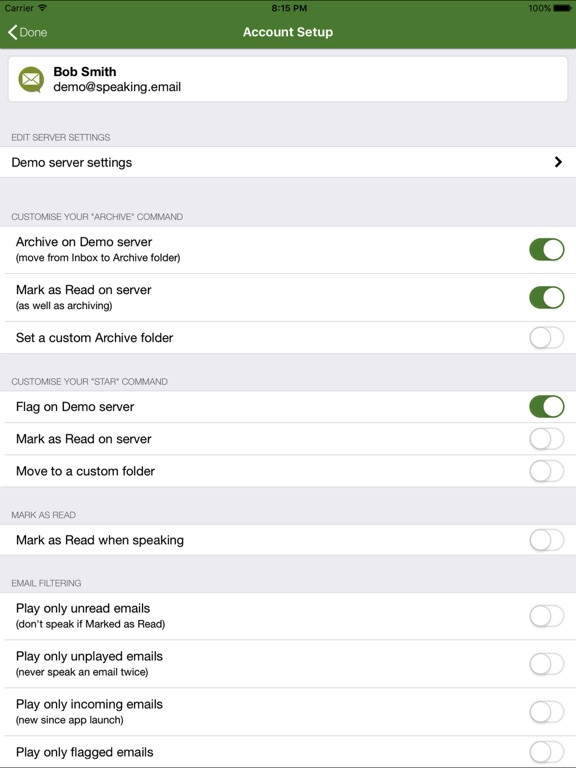 Screenshot #5 pour Speaking Email - voice reader