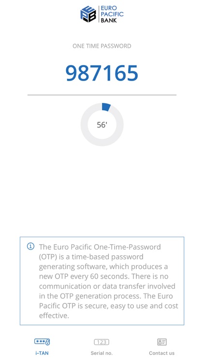 Euro Pacific Bank mOTP