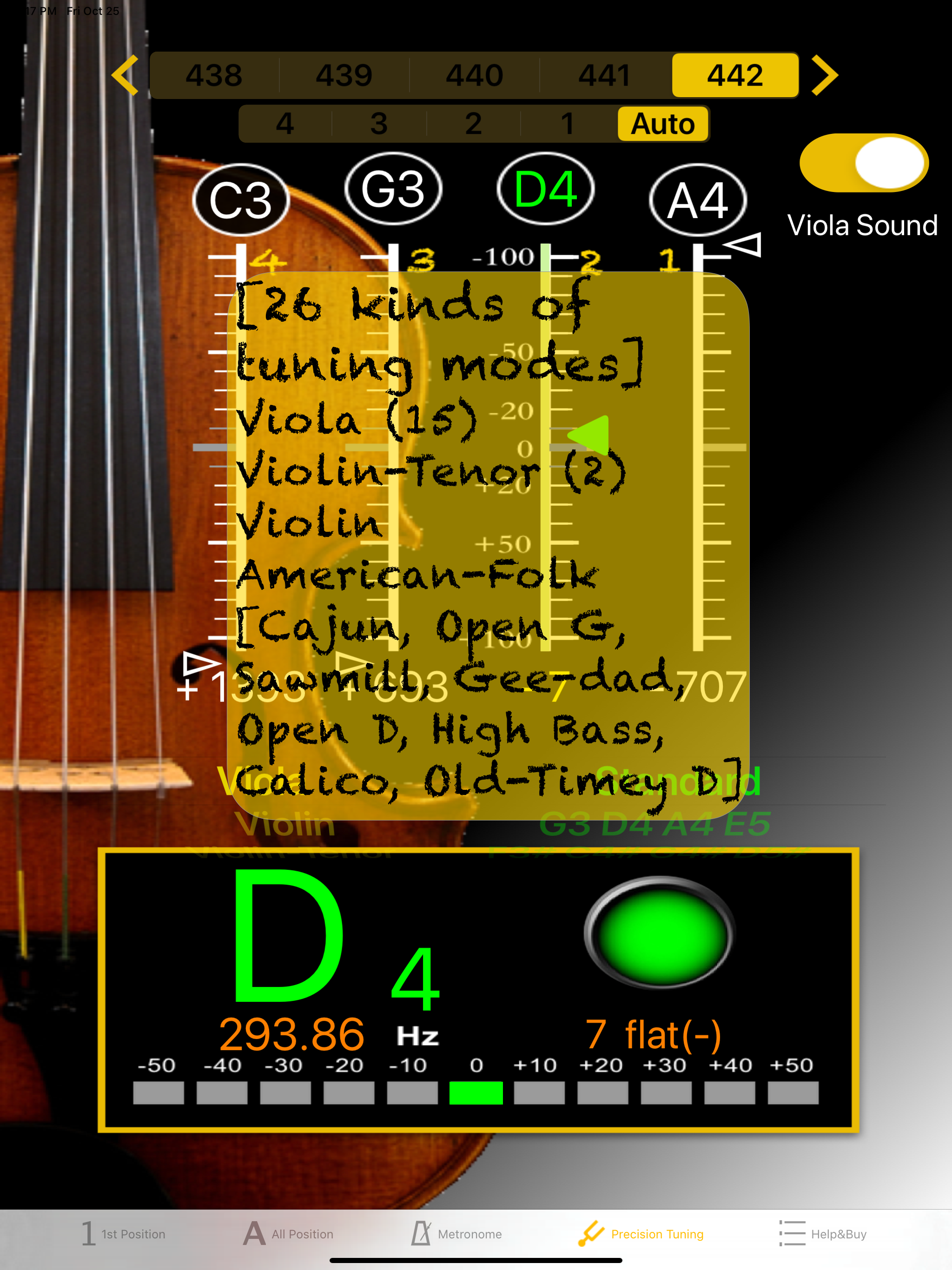 Viola Tuner - Pitch
