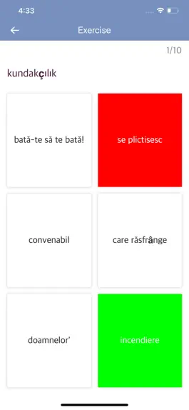 Game screenshot Romanian Turkish Dictionary hack