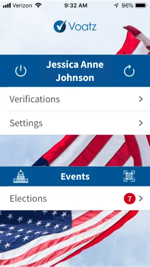 Voatz screenshot 1