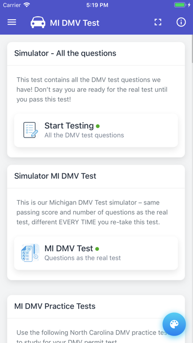 MI DMV Test screenshot 3