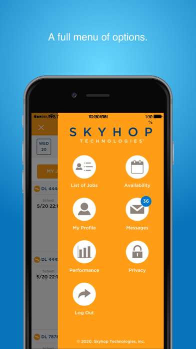 SkyHop Driver Screenshot