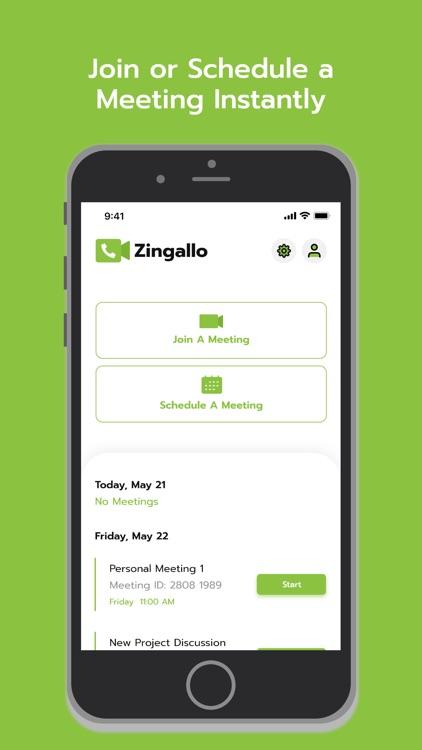 Zingallo Live Meeting App
