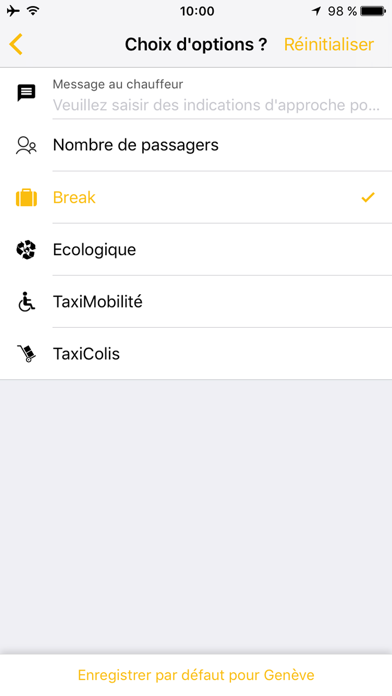 Taxiphone Genève Screenshot