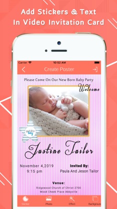 Video Invitation Card Maker screenshot 2