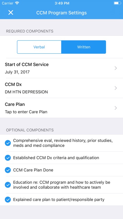 Chronic Care Mgt by Hubchart