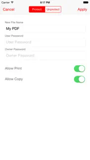 pdf password iphone screenshot 2