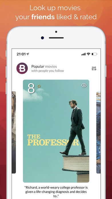 Binge - social movie network iPhone screenshot 2 - Social Networking app