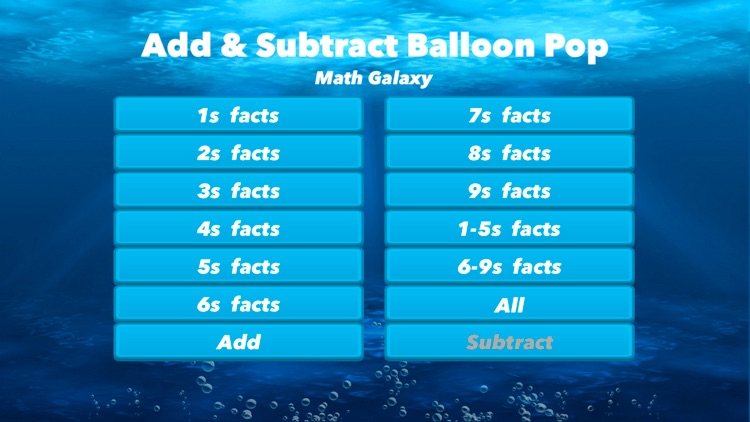 Add & Subtract Balloon Pop