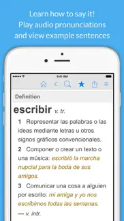 spanish dictionary & thesaurus iphone screenshot 2