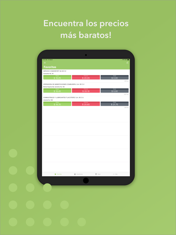 GasMX iPad screenshot 1 - Utilities app