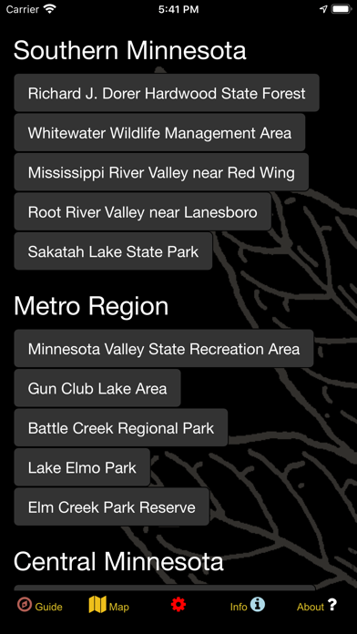 Minnesota Mushroom Forager Map Screenshot