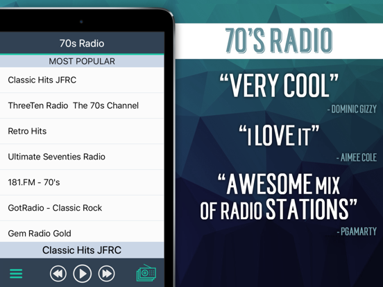 Screenshot #5 pour Radio Années 70