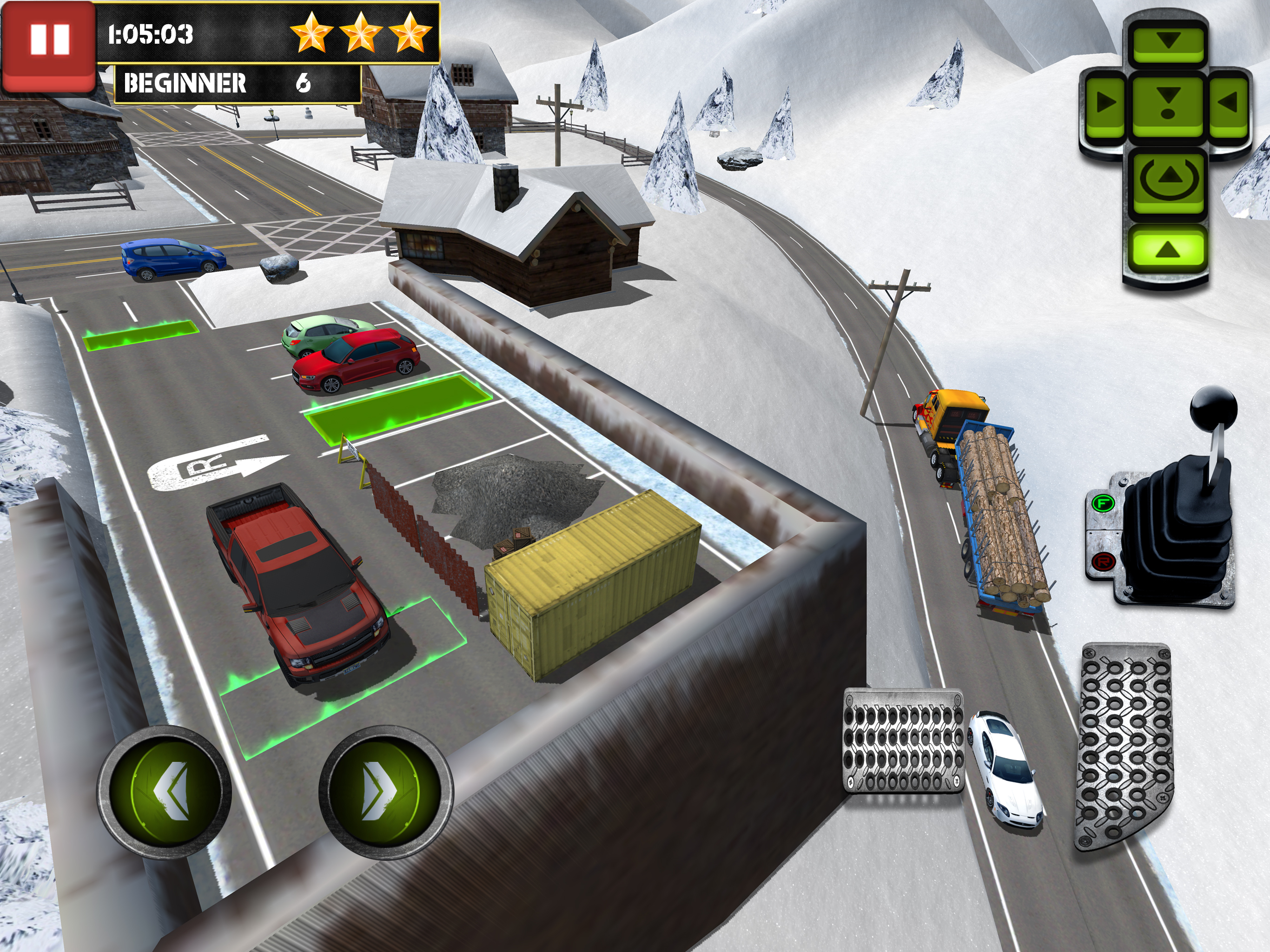 Ice Road Truck Parking Sim