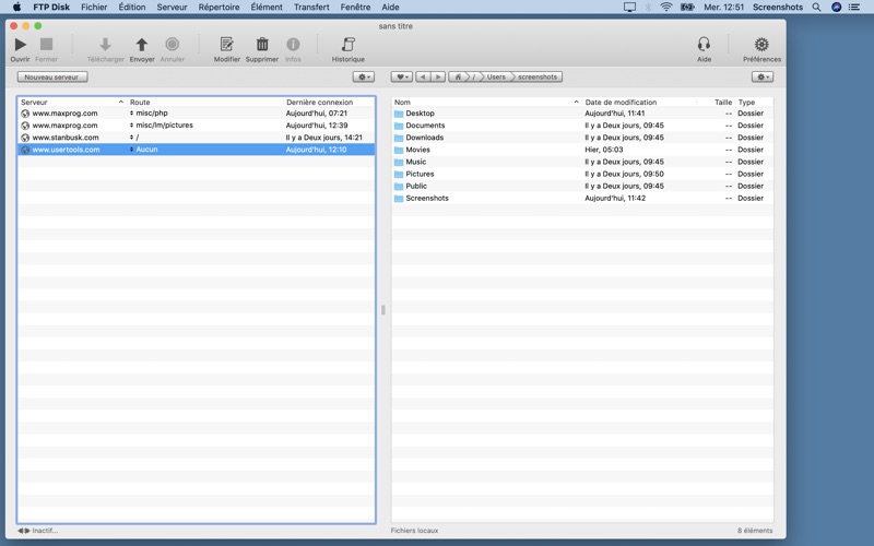 Screenshot #1 pour FTP Disk