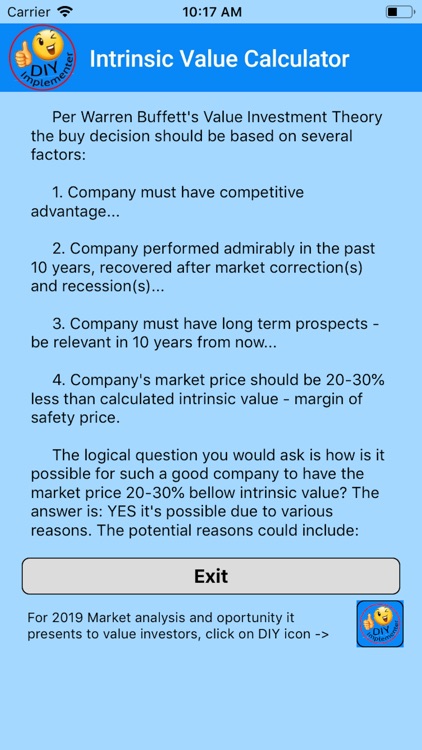 Intrinsic Value Calculator DIY screenshot-3