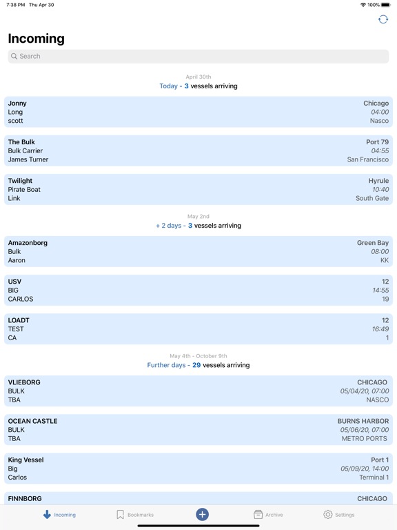 Central Marine Logistics iPad screenshot 1 - Business app