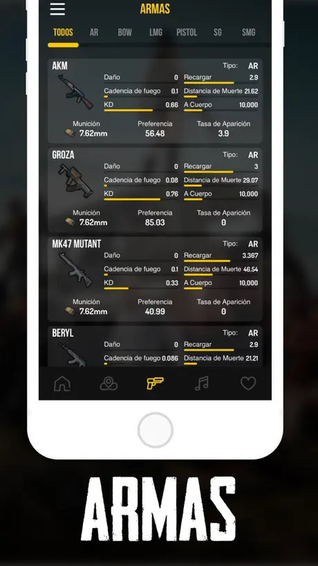 Mapa y Stats para PUBG Mobile